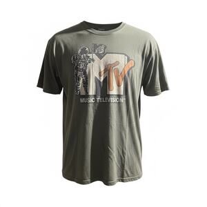 MTV Music Television Moonman Graphic Tee Gray Size XL